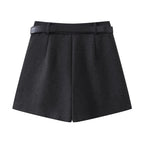 Fashionable Woolen Suit Shorts For Women
