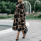 Women's Fashion Long Sleeve Slim Dress