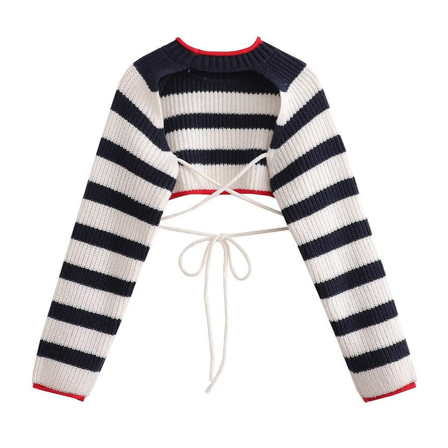 Lace-up Sweater Sweater For Women Main Image