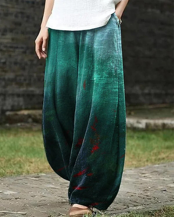 Tight Waist Plus Size Loose Trousers Women Casual Pants