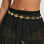 Leaf Style Waist Chain Retro Paired With Denim Skirt And Pants