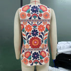 Summer Sleeveless Floral Vest For Women