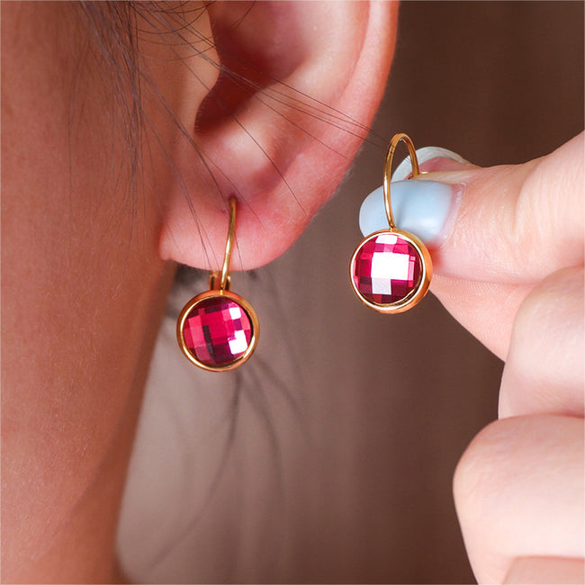 Jewelry Austrian Glass Crystal Earrings Women Ear Hook Hover Image