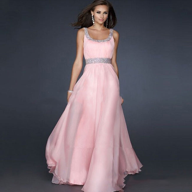Same Slim Waist Waist Chiffon Stitching Dress With Big Swing Dress Hover Image