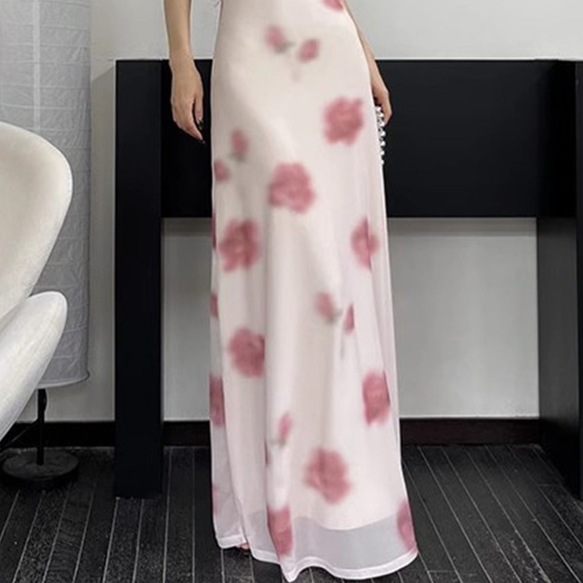 Printed Stretch Mesh Camisole Dress Women