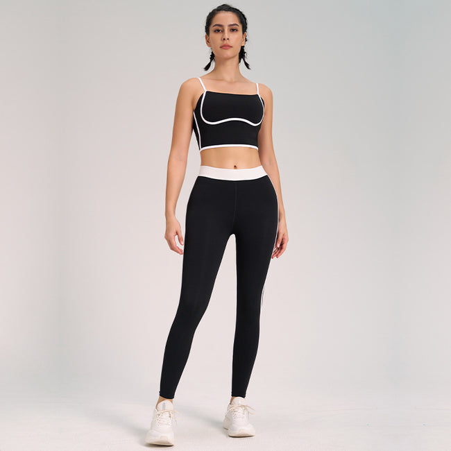 Sports Yoga Suit Two-piece Set Nude Feel Double-sided Sanding Outdoor Main Image
