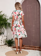 Women's Printed Short Sleeve Dress