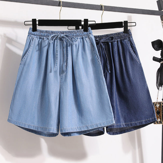 Lyocell Denim Shorts For Women Summer New Hover Image