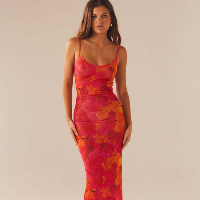 Slim-fit Mesh Mermaid Dress For Women Hover Image