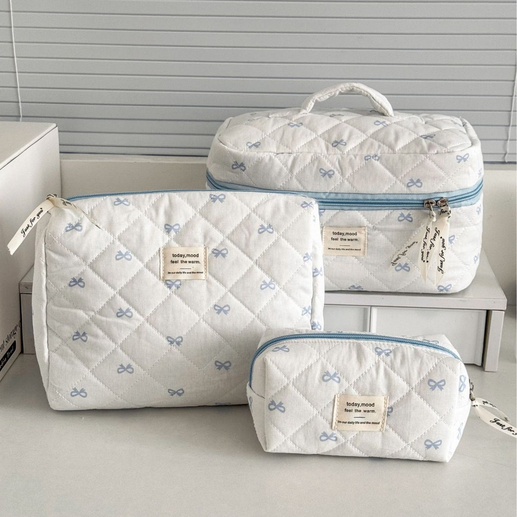 Bow-knot Flower Large-capacity Makeup Bag