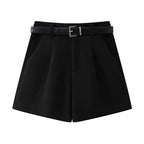 Fashionable Woolen Suit Shorts For Women