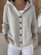 Casual Fashion Hooded Sweater Coat Women