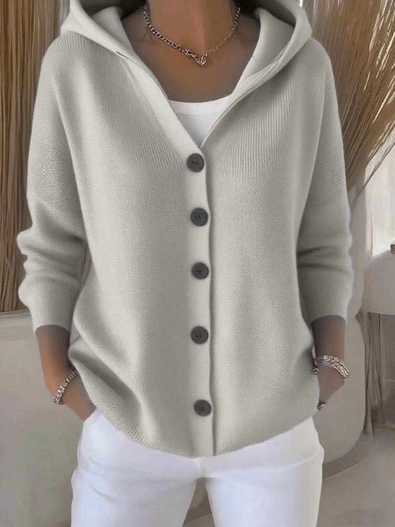 Casual Fashion Hooded Sweater Coat Women