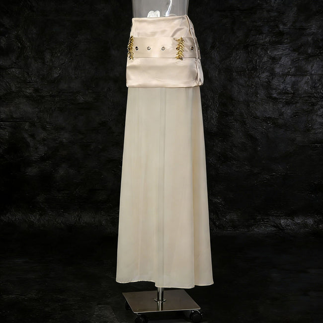 Women's Sexy Vintage Satin Figure-flattering Skirt Main Image