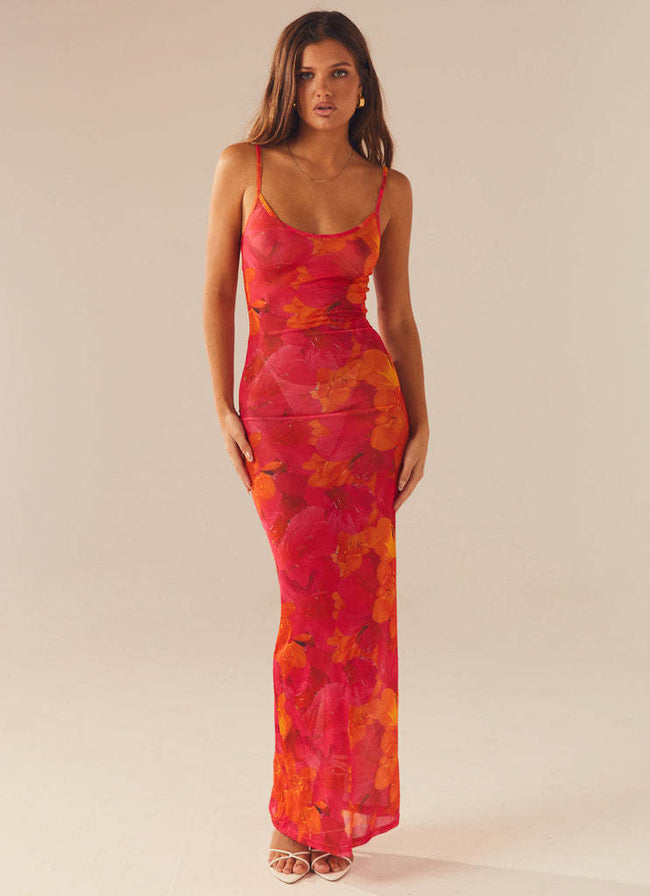 Slim-fit Mesh Mermaid Dress For Women Main Image