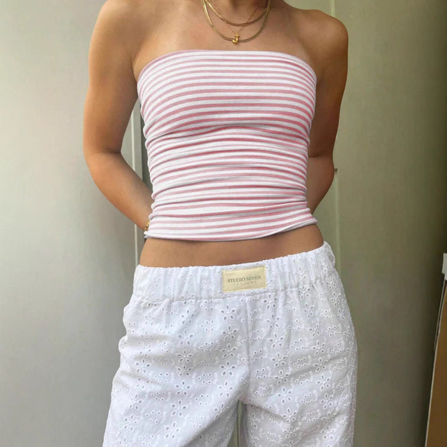 Women's Sexy Slim-Fit Striped Tank Top Main Image