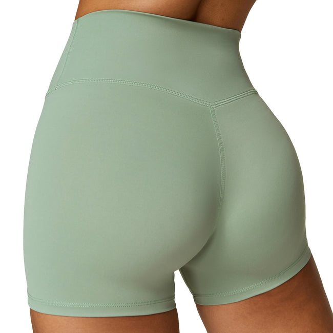 Brushed Tight High Waist Yoga Shorts For Women Main Image