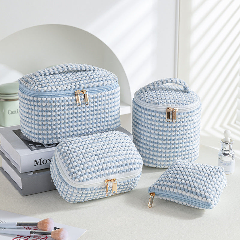 Flannelette Makeup Bag Travel Portable Four-piece Set
