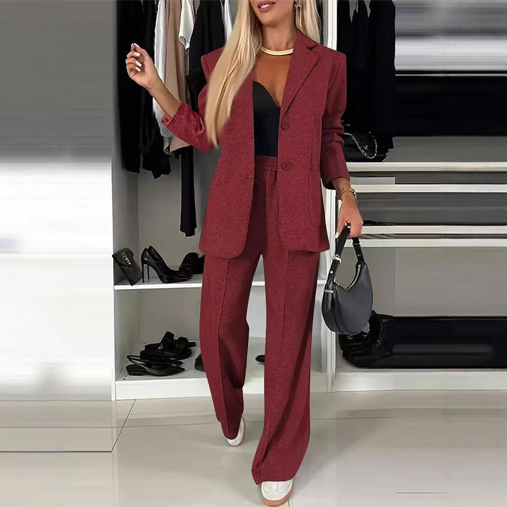 Nouvel ensemble de costume décontracté imprimé tendance pour femmes