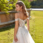 Lady's One-shoulder Fitted Wedding Dress
