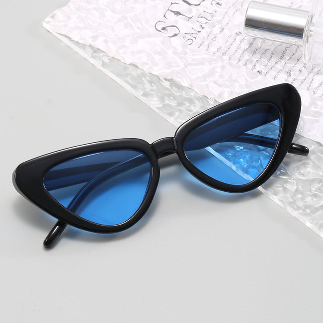 Cat-eye Triangular Sunglasses For Women Fashionable UV Protection Shades Main Image