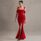 Sexy Slit Dress With Straps For Women