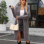 Mid-length Casual Loose Sweater Coat Women