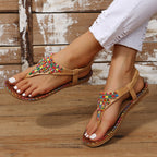 Bohemia Style Clip Toe Sandals Women Rome Beach Shoes Summer