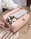Travel Makeup Bag For Women, Large Capacity Cosmetic Organizer With Wide Opening, Waterproof Portable Toiletry Storage Bag For Easy Access