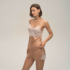 Lace Camisole Shorts Womens Loungewear Casual Set