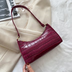 Pattern One Shoulder Handbag Temperament Trend Chain Bag Women