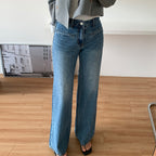 Retro High Waist Slimming Jeans Women