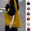 Winter Tote Bag For Women Sewing Rhombus Shoulder Bag High Capacity Commuting Shopping Bag Personalized Handbags