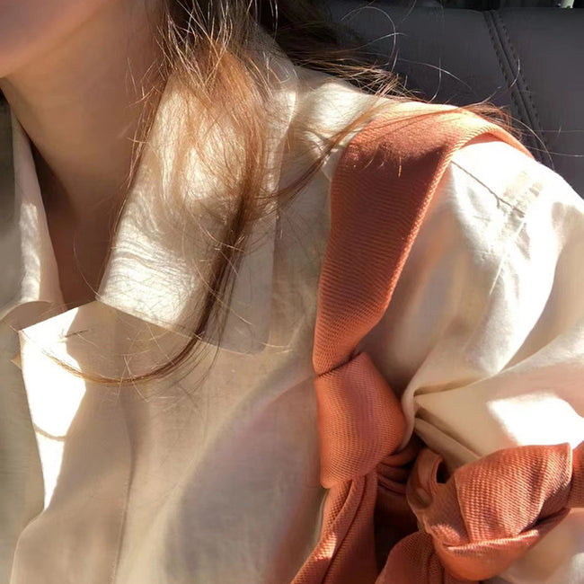 Lazy Style Simple Temperament Casual Short Shirt Women Main Image