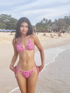Women's Floral Bikini Three-point Swimsuit