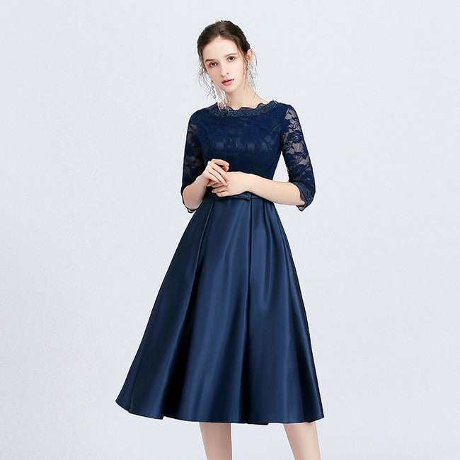 Versatile Casual Mid Length Evening Dress For Women Hover Image