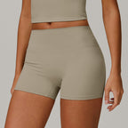 Brushed Tight High Waist Yoga Shorts For Women