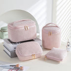 Flannelette Makeup Bag Travel Portable Four-piece Set
