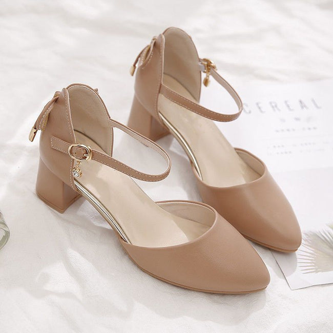 Women's Closed Toe Chunky Heel High Heels Main Image