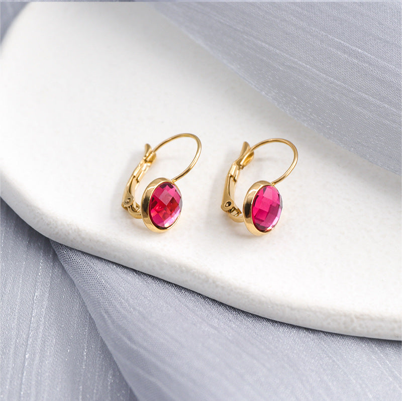 Jewelry Austrian Glass Crystal Earrings Women Ear Hook