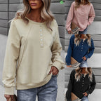 New Product Pullover Long-Sleeved Sweater Fashion Trend Round Neck Women's Clothing