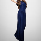 Elegant Figure-flattering Pleated Dress For Women