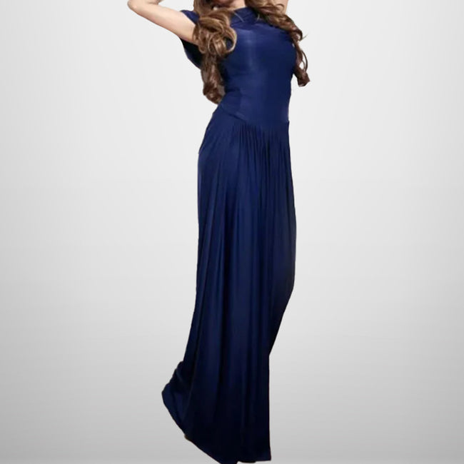 Elegant Figure-flattering Pleated Dress For Women Main Image