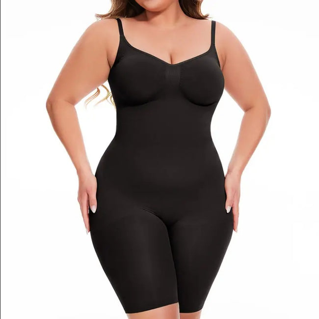 Dropship SEAMLESS Postpartum Abdomen Shapewear Sculpting Short Mid Thigh Slimming Body Shaper For Women Tummy Control Slimmer Hover Image