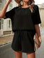 Women's New Short-sleeved Suit, Women's Foreign Bat Shirt, Fashion Shorts Two-piece Set
