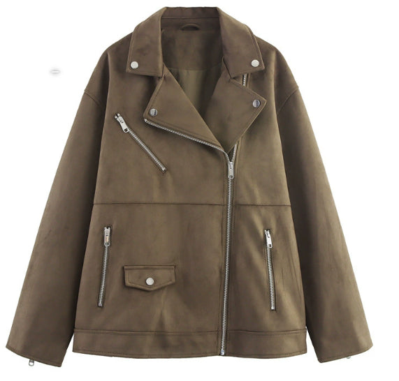 Women's Motorcycle Leather Jackets Autumn New