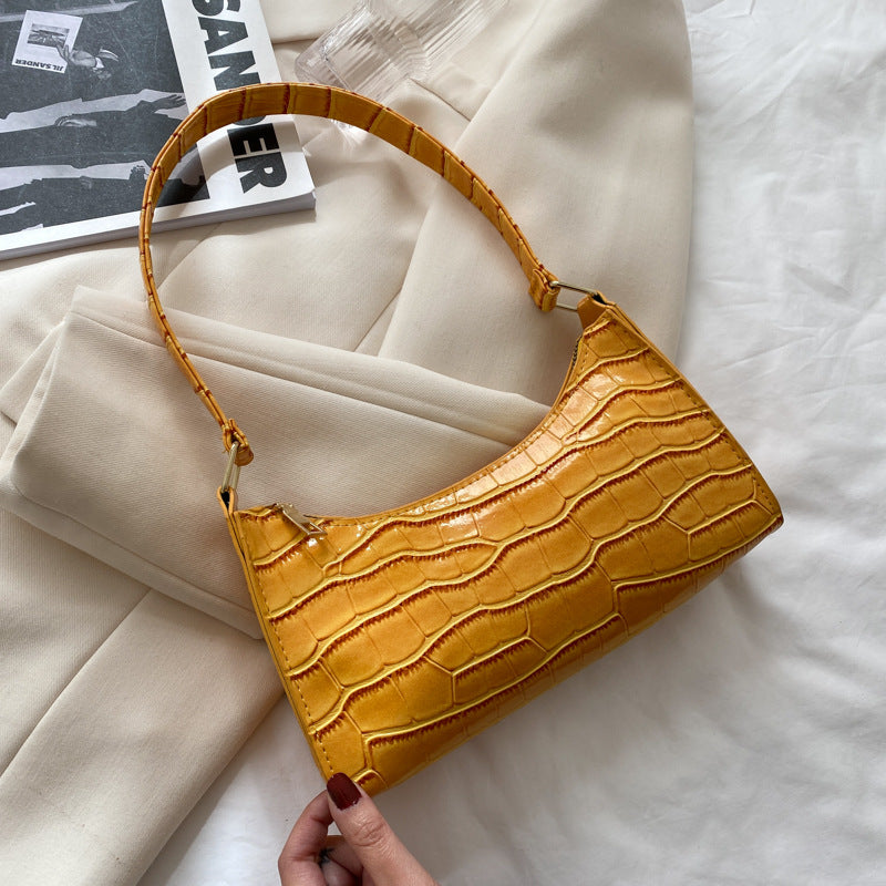 Pattern One Shoulder Handbag Temperament Trend Chain Bag Women