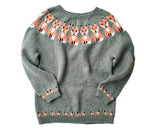 Round Neck Multicolor Loose Fashion Sweater Women