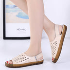Hollow-out Plus Size Women's Sandals Korean Style Sandals Pregnant Women