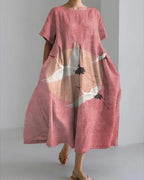 Women's Elegant Casual Printed Short Sleeve Dress